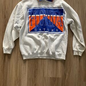 Vintage 80’s Florida Gators White and Blue rugby sports line football polo